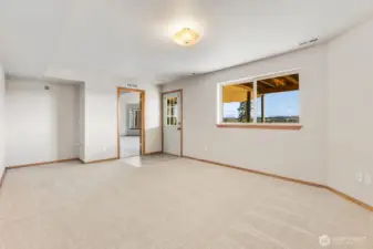 Downstairs Bedroom 1 with private entry