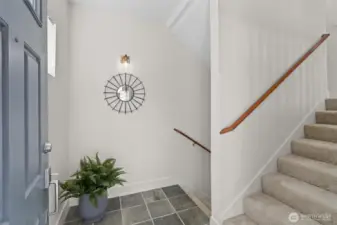 Stairs going to the lower & main levels