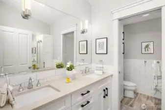 Beautiful Hall Bathroom