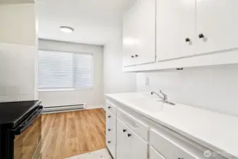 Unit 10 Kitchen looking at dining area