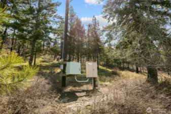 Power on west side of the property