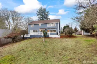 Large backyard