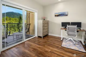 Office or 3rd bedroom with great views of Tiger Mt.