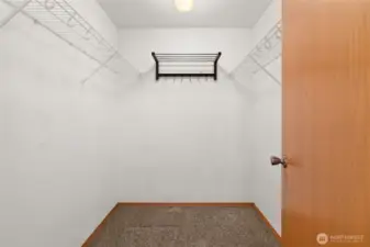 Primary walk in closet
