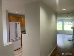 Dining and kitchen area