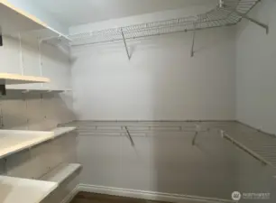 Primary walk in closet
