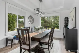 Dining room off of the kitchn