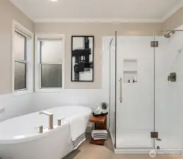 Glorious Soaking Tub & Separate Shower