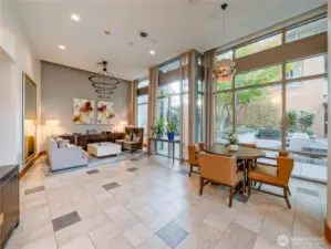 West Tower - 900 Lenora lobby - Concierge/manager office located here