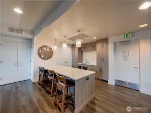 Kitchen of party room