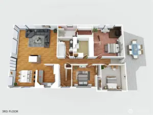 Main floorplan, one level living.