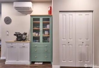 Pantry, mini split with AC
