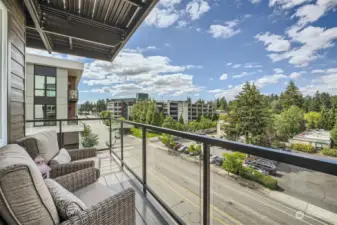 This Northwest facing corner unit on 128th has spectacular views on the expansive 16+' 16+' corner deck where you will see the sunrise and set. The best of all worlds...