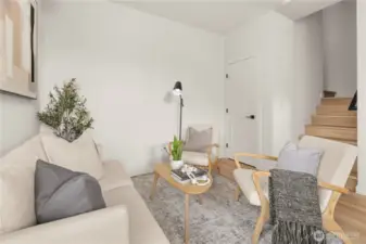 Photos are of a similar staged home.