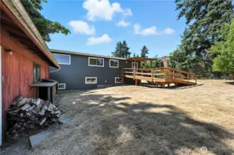 Huge backyard is perfect for so much!