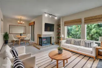 Livingroom, virtually staged
