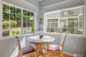 Dreamy breakfast nook.