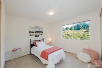 Secondary bedroom with ensuite bathroom.
