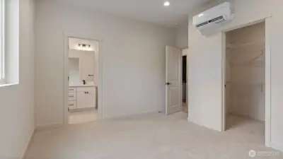 Primary Bedroom has Beautiful Primary Bathroom and walk in closet.