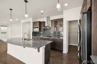 Lots of room to sit at the kitchen island