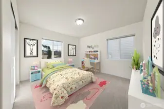 Bedroom 2 - virtually staged