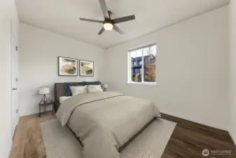 Next gen suite bedroom (bedroom 4) - virtually staged