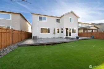 Low maintenance turf and composite decking!