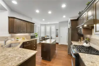 Great island is just-right-sized. Functional yet does NOT consume too much kitchen floor space.