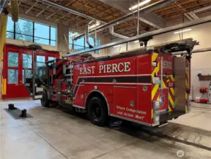 Tehaleh has a BRAND NEW Pierce County Fire Station just around the corner from this property - great for general safety, insurance rates and medical emergency response, too. Hopefully you’ll never need it but help is around the corner if you do!