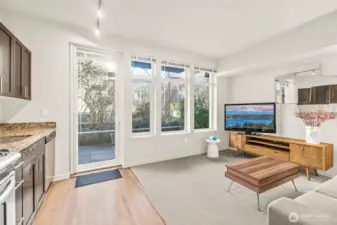 Welcome to Burien Town Square, this  sought after condominium community stands above the rest. Large windows pour in natural light and frame the lush, landscaped courtyard.