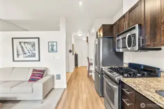 Upon entry, you are greeted by a light and bright open floor plan.