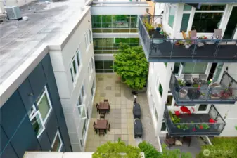 BBQ area is perfect for outdoor summer gatherings with friends and family.