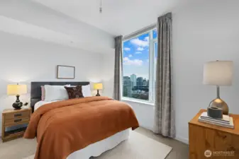 Black-Out Curtains included