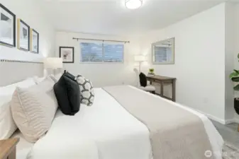 Owner Suite has room for a king-sized bed AND an office nook or seating area.