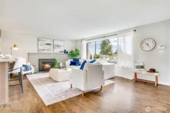 Beautiful front facing window provides wonderful natural light