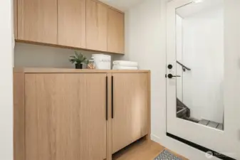 Built-in laundry area- washer and dryer provided!