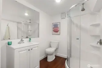 downstairs 3/4 bathroom