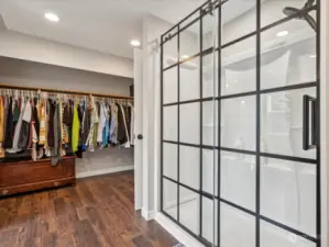 Customize the closet with your own organizer system.