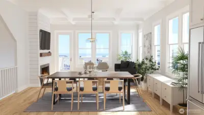 VR rendering of 3rd story interior
