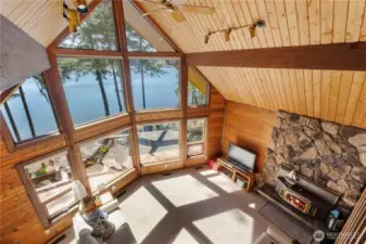 View from the loft area