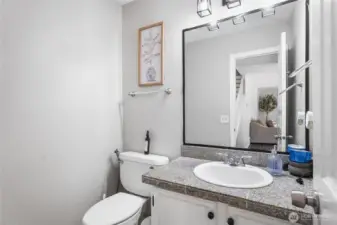 Powder bath on the main floor