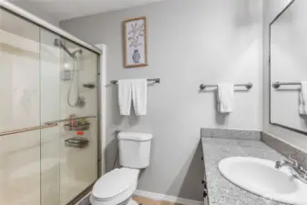 Primary Bath with walk in shower.