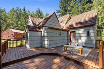 A charming and private patio awaits your barbecuing desires.