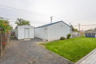 Storage shed and 24x24 shop