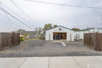 30' gate opening from Valley rd