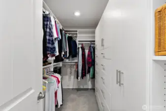 Primary closet with California closet!