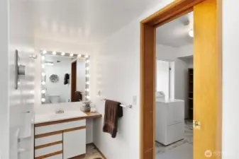 Lower level 3/4 bath and laundry!