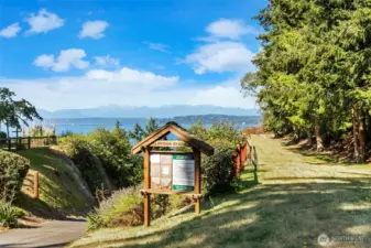 Community beach access just a few parcels down.