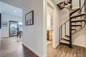 Staircase to Loft / Den and Hallway