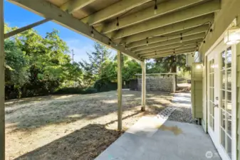 Enjoy the peace and quiet on the covered patio